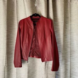 CROPPED LEATHER JACKET